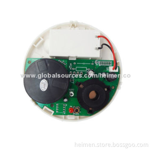 DC9V Battery Operated Independend smoke and heat alarm ,photoelectric sensor detect